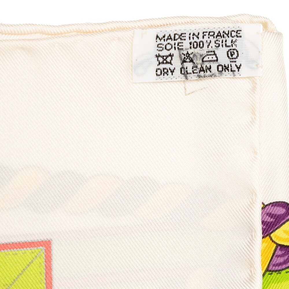 Hermes Carre 90 GRANDE TENUE Horse Ceremonial Scarf/Muffler, Large Size, Whit... - Picture 9 of 10